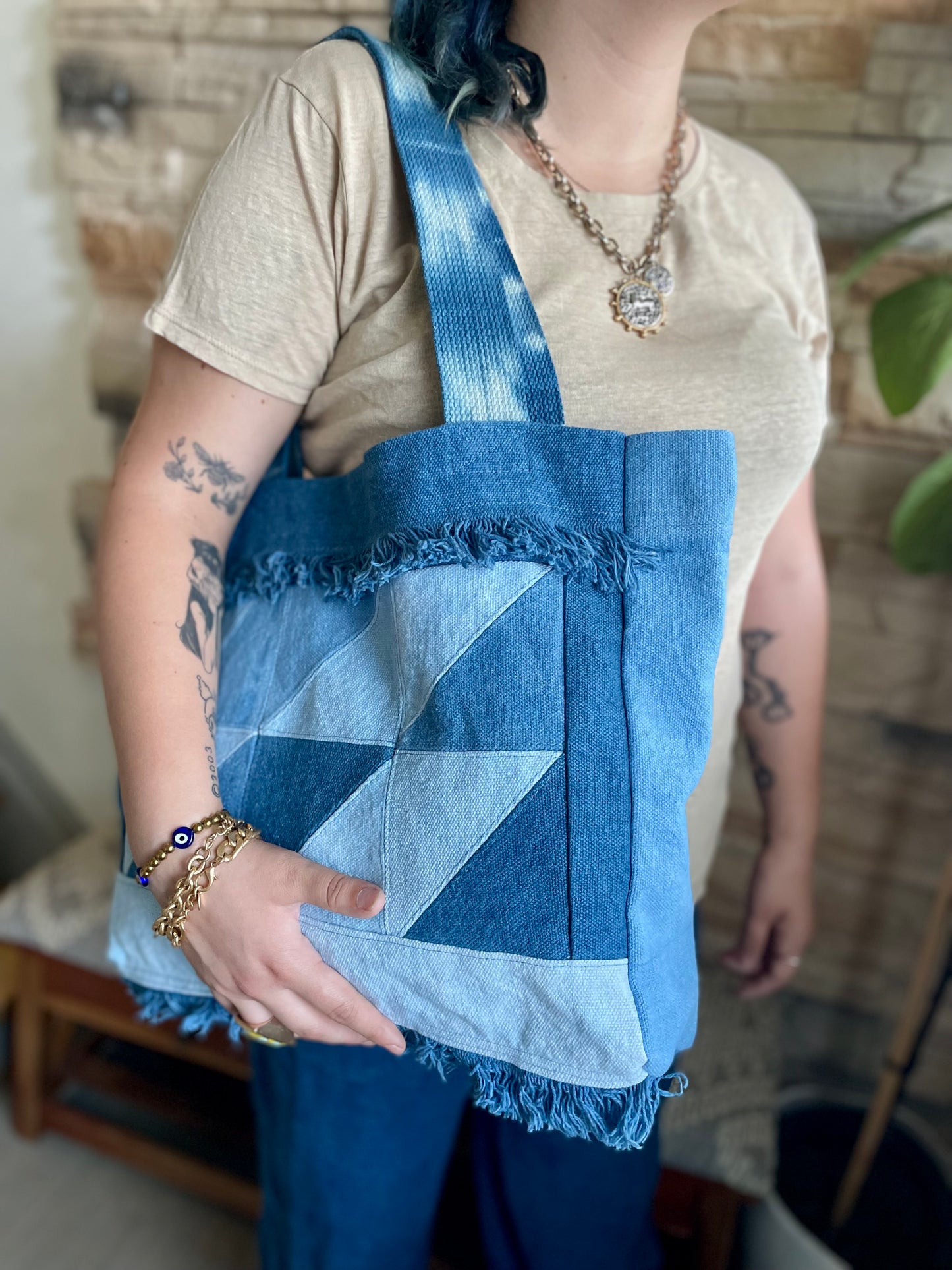 Medium Patchwork Tote Bag