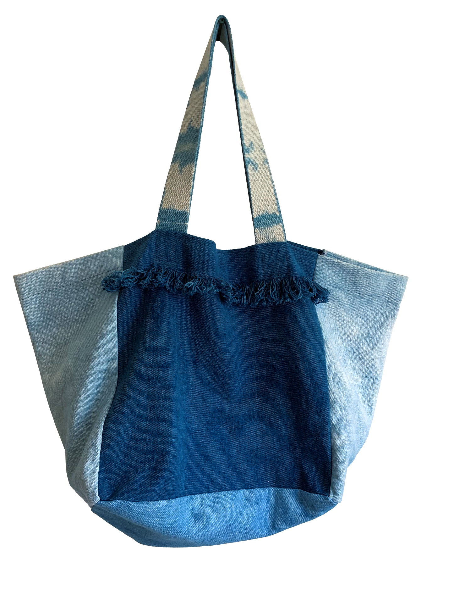 Large Indigo Canvas Tote Bag