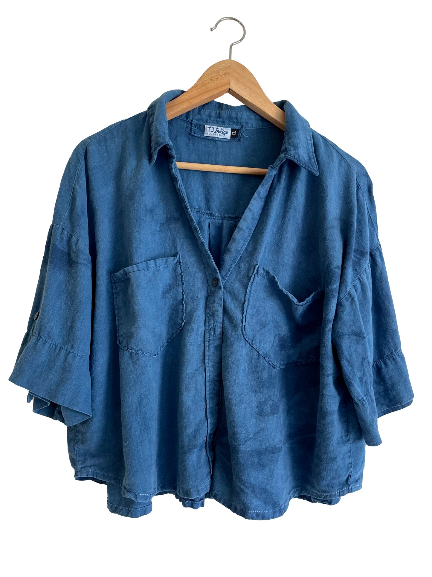 Cropped Linen Shirt