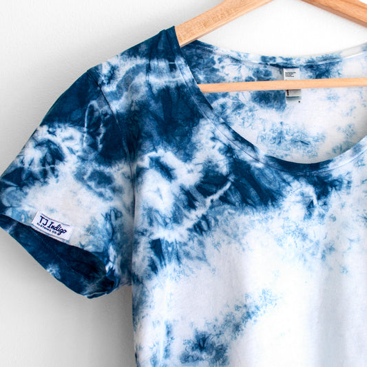 Organic Bamboo Crewneck T-Shirt in Spacetime Indigo