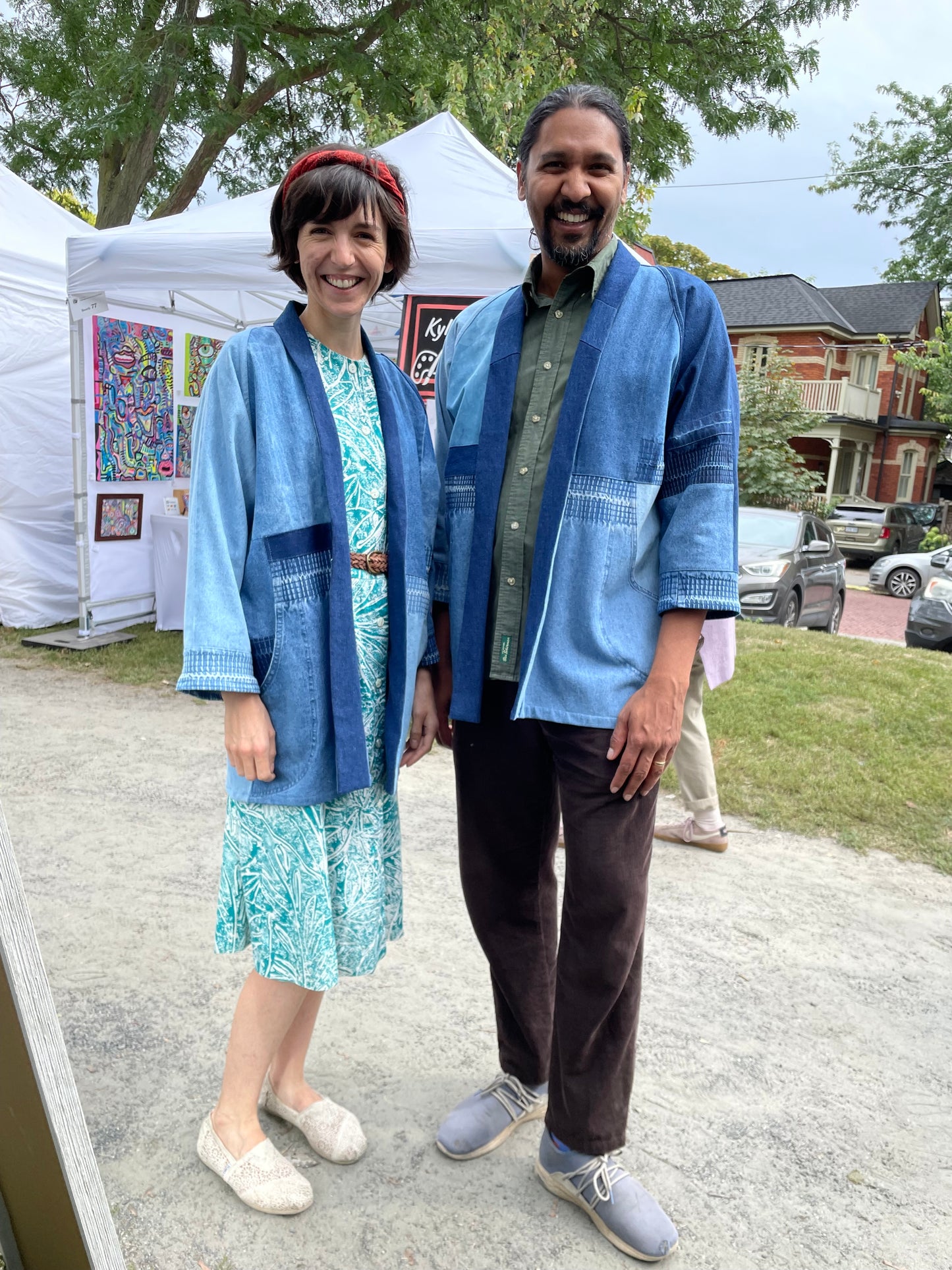 Upcycled Denim Kimono Unisex