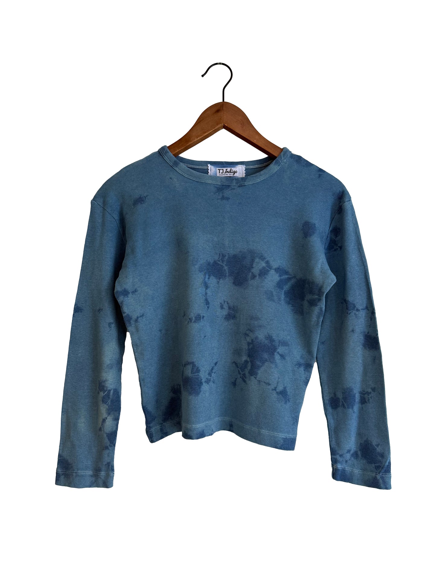 Linen-blend Crewneck T-Shirt With Long Sleeves