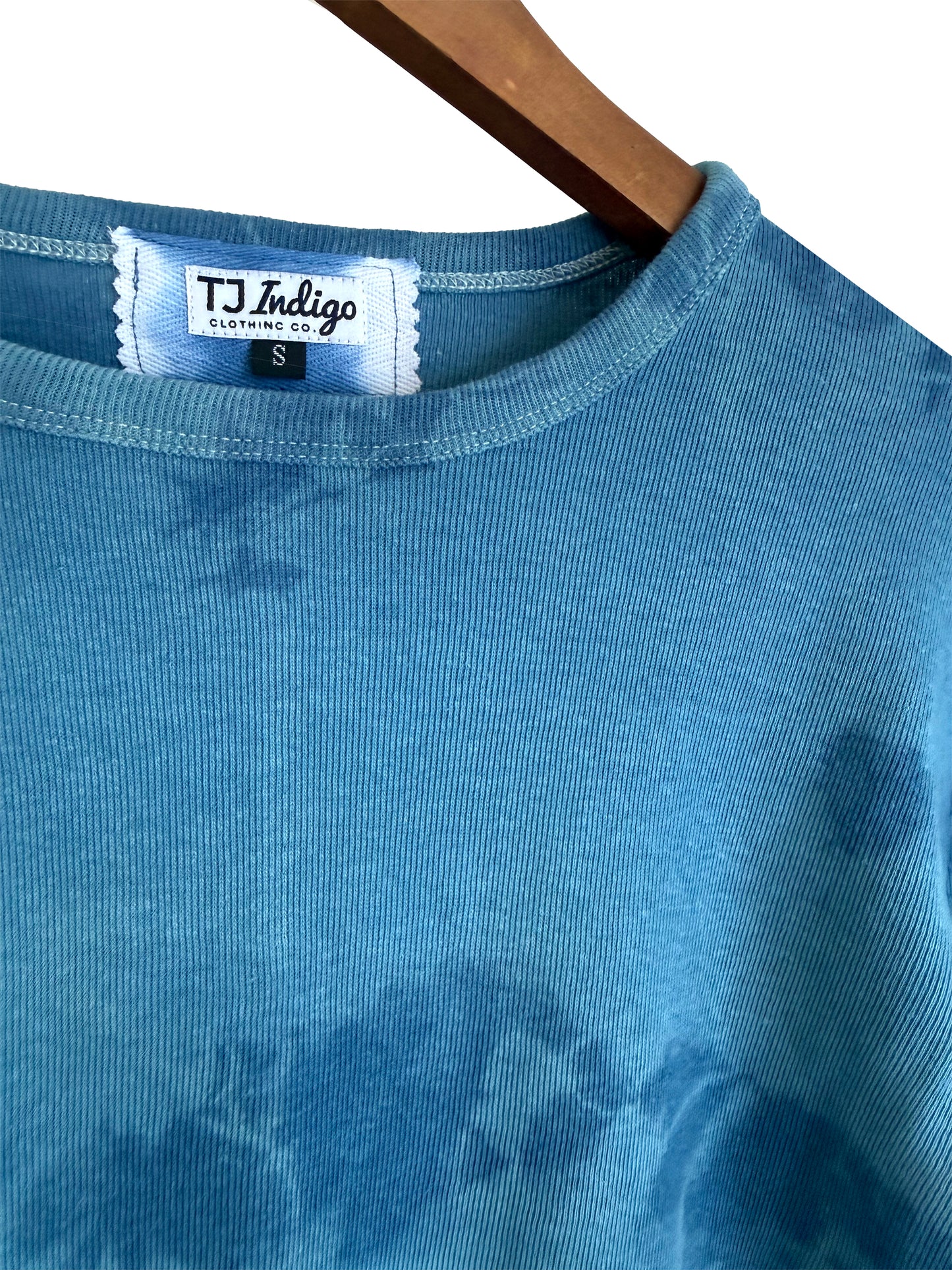 Linen-blend Crewneck T-Shirt With Long Sleeves