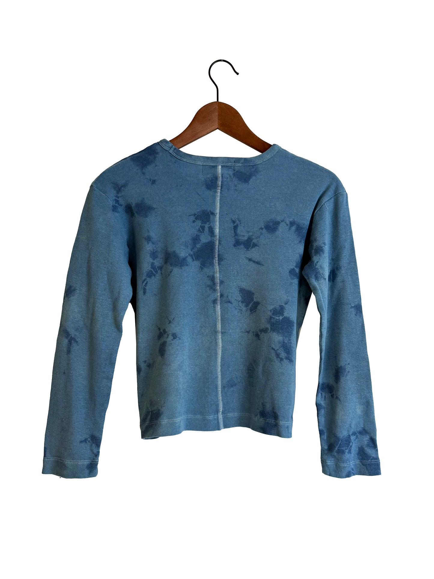 Linen-blend Crewneck T-Shirt With Long Sleeves