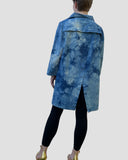 Shibori Linen Blend Coat