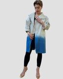 Indigo Dipped Linen Blend Coat