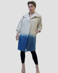 Indigo Dipped Linen Blend Coat