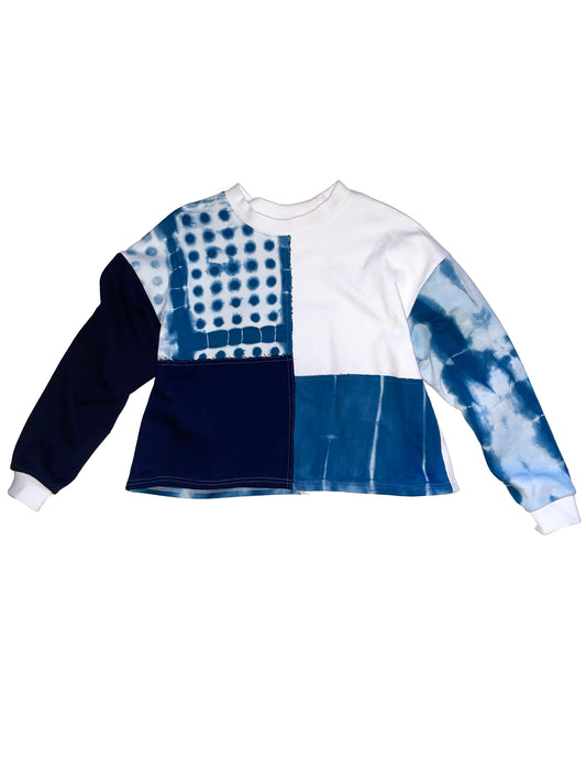 Cropped Patchwork Sweater