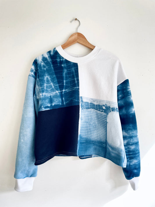 Cropped Patchwork Sweater