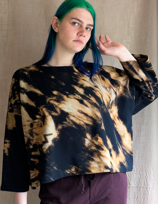 Reverse Dye Oversized Terry Top