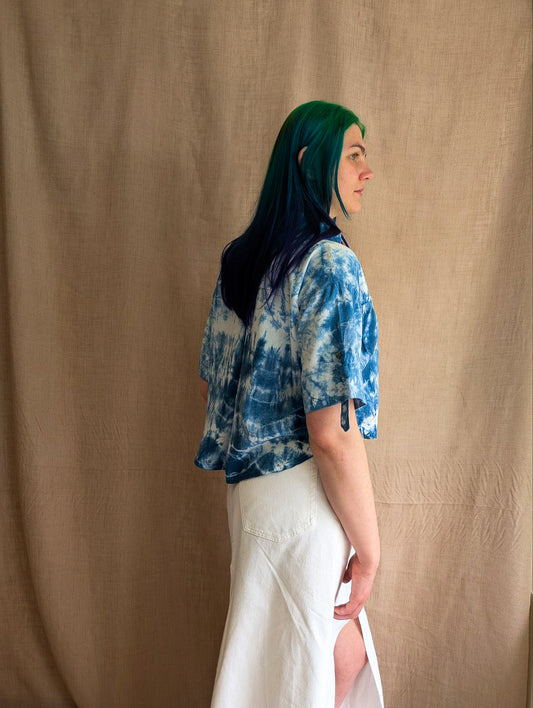 Cropped Linen Shirt