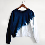 Organic Cotton Cropped Sweatshirt in 'Half and Half'