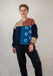 Cropped Multi Pathwork Sweater