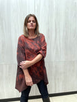 Linen Tulip Tunic In Redwood Fog Arashi