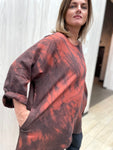 Linen Tulip Tunic In Redwood Fog Arashi