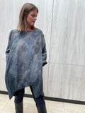 Linen Tulip Tunic In Redwood Fog Arashi