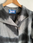 Black Itajime Linen Jacket With External Pocket