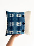 Butterfly Shibori Cotton Canvas Cushion 12 inch x 12 inch