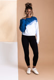 Organic Cotton Cropped Sweatshirt in 'Half and Half'