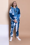 Organic Cotton Joggers in 'Under The Sea' Indigo Dye