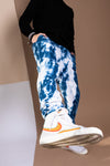 Organic Cotton Joggers in 'Under The Sea' Indigo Dye