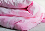 Pastel Pink Shibori Tie Dye Cotton Duvet Bedding Set