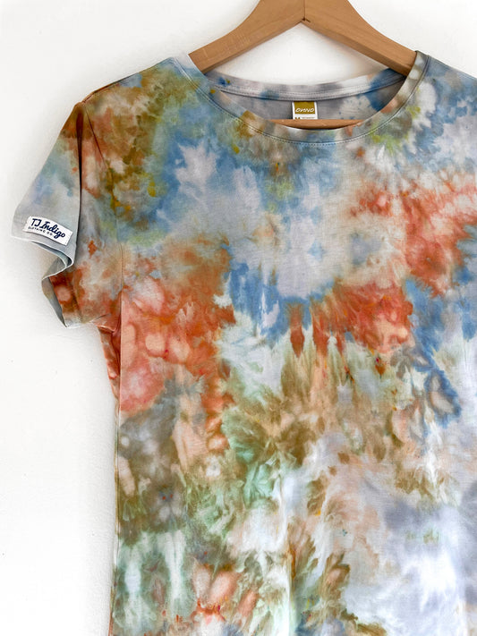 Cotton Crewneck T-shirt in Archipelago
