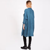 Capsule Collection Linen Haluk Duster in Indigo Wash