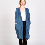 Capsule Collection Linen Haluk Duster in Indigo Wash