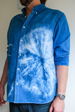 Men's Indigo Shibori Oxford Shirt