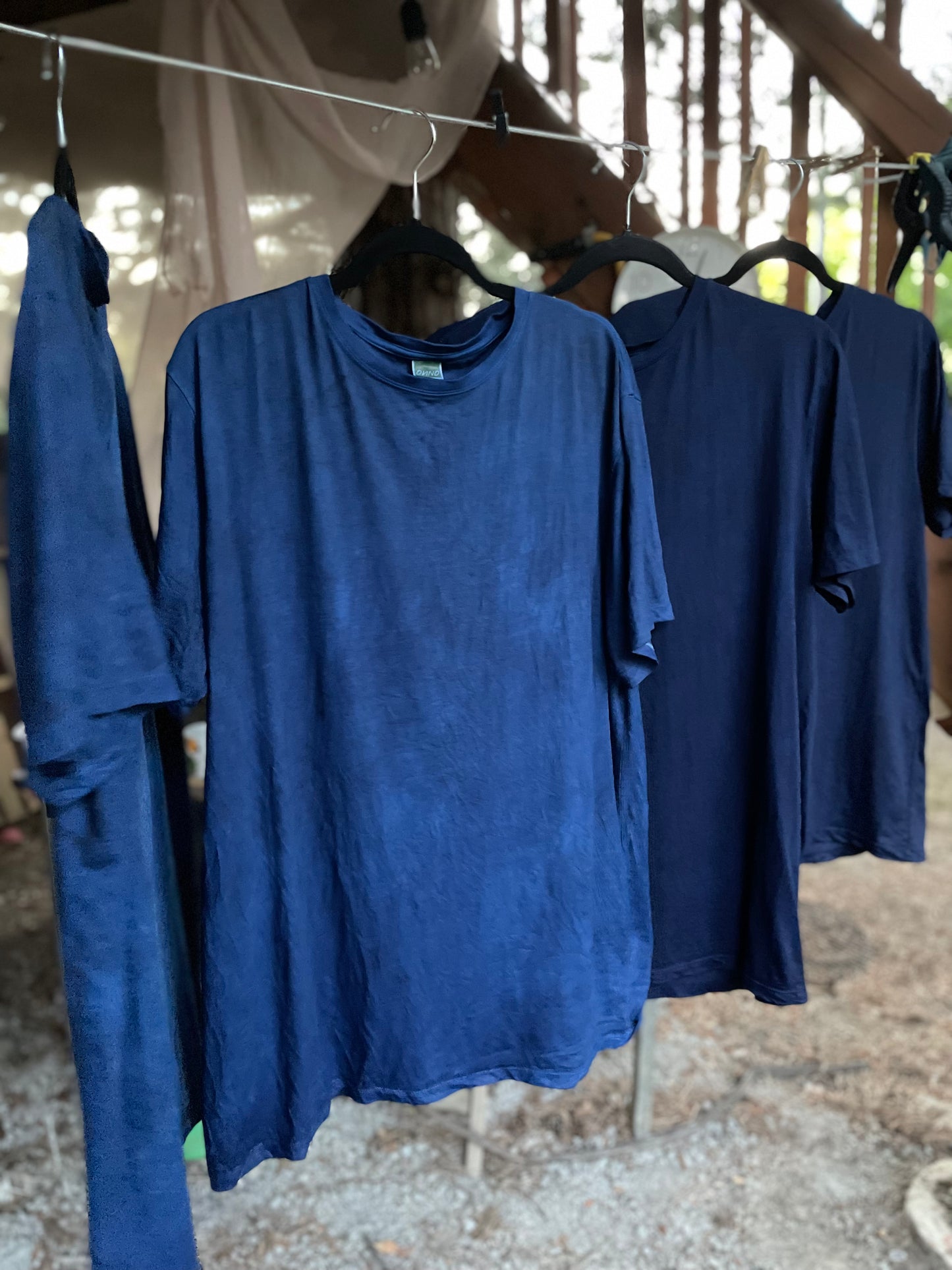 Men's Solid Indigo Cotton T-shirt