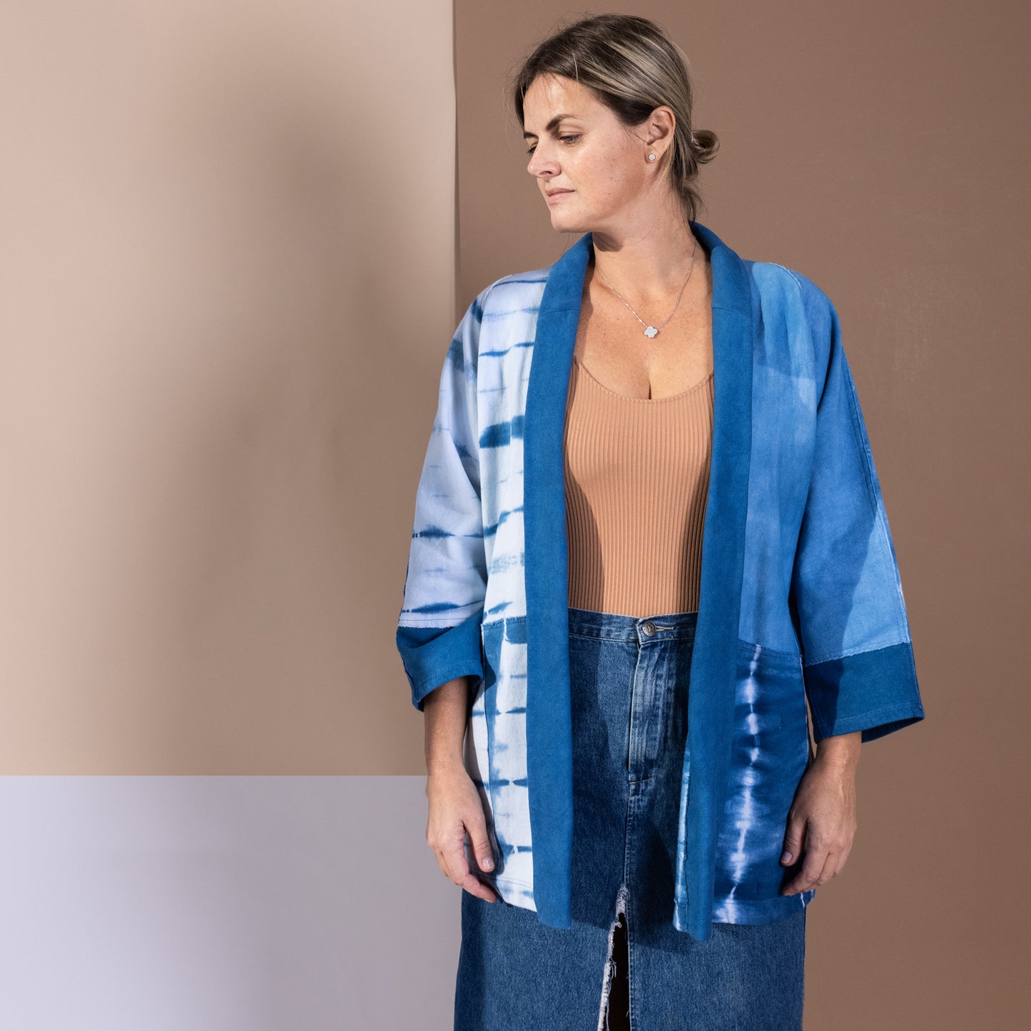 Organic Cotton Patchwork Kimono