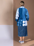 Organic Cotton Patchwork Kimono in High Contrast