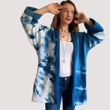 Organic Cotton Patchwork Kimono in High Contrast