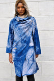 Pink Arashi Shibori Waterfall Jacket
