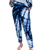 Organic Cotton Joggers in 'Under The Sea' Indigo Dye