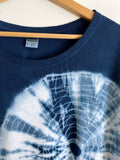 Organic Bamboo T-Shirt in 'Tree Trunk' Shibori